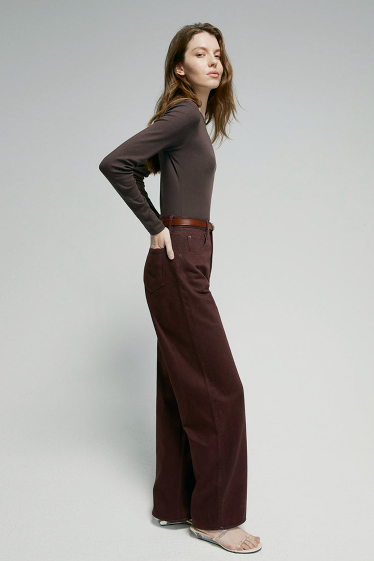 High-Rise Relaxed Wide Leg Jeans