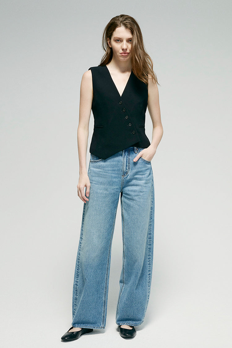 High-Rise Relaxed Wide Leg Jeans