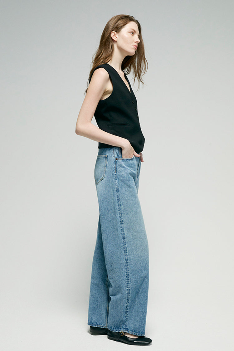 High-Rise Relaxed Wide Leg Jeans