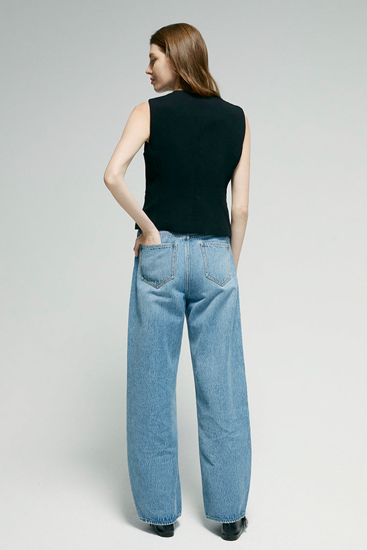 High-Rise Relaxed Wide Leg Jeans