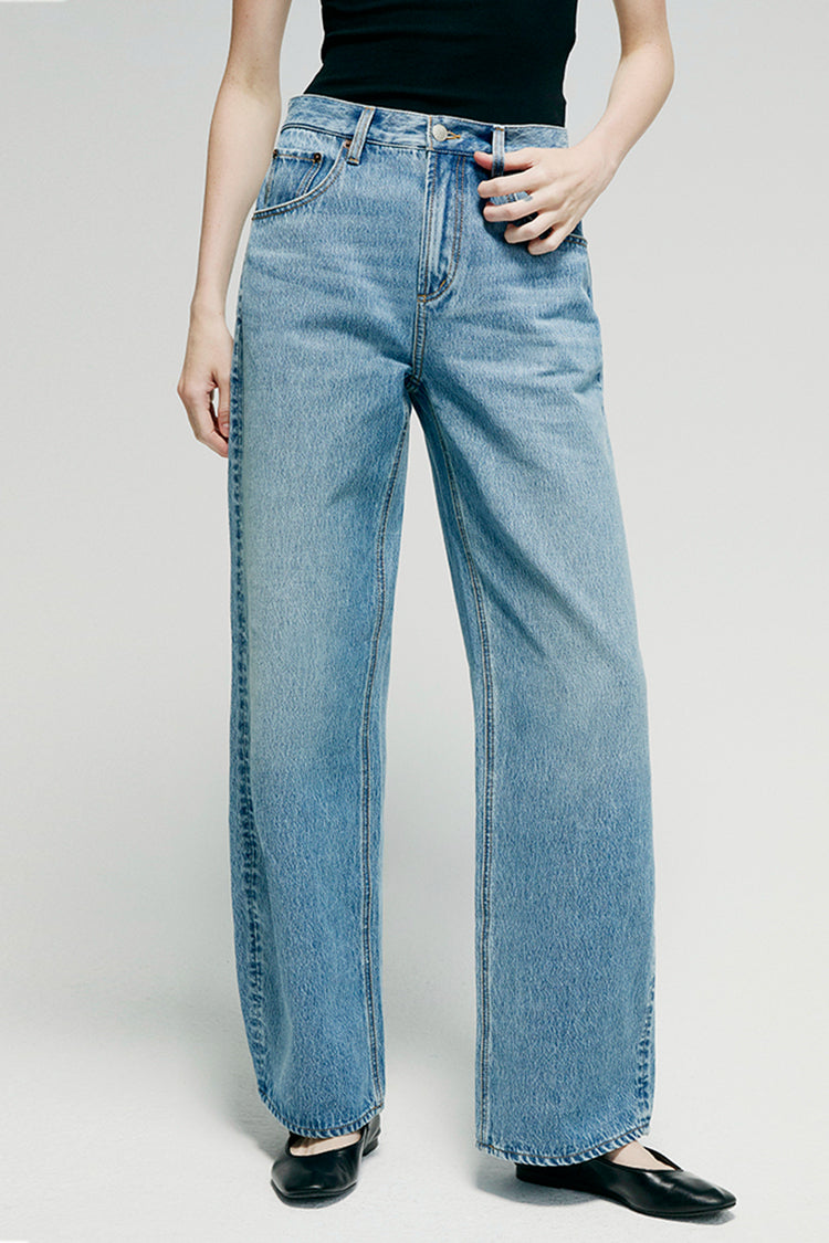 High-Rise Relaxed Wide Leg Jeans