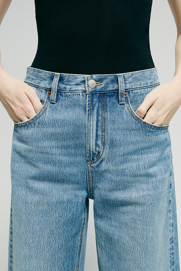 High-Rise Relaxed Wide Leg Jeans