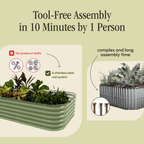 Tool-Free Metal Raised Garden Bed
