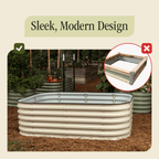 Tool-Free Metal Raised Garden Bed