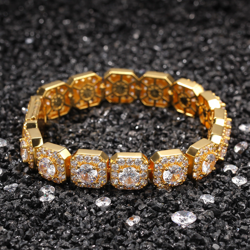Micro-Inlaid Zircon Rock Candy Bracelet
