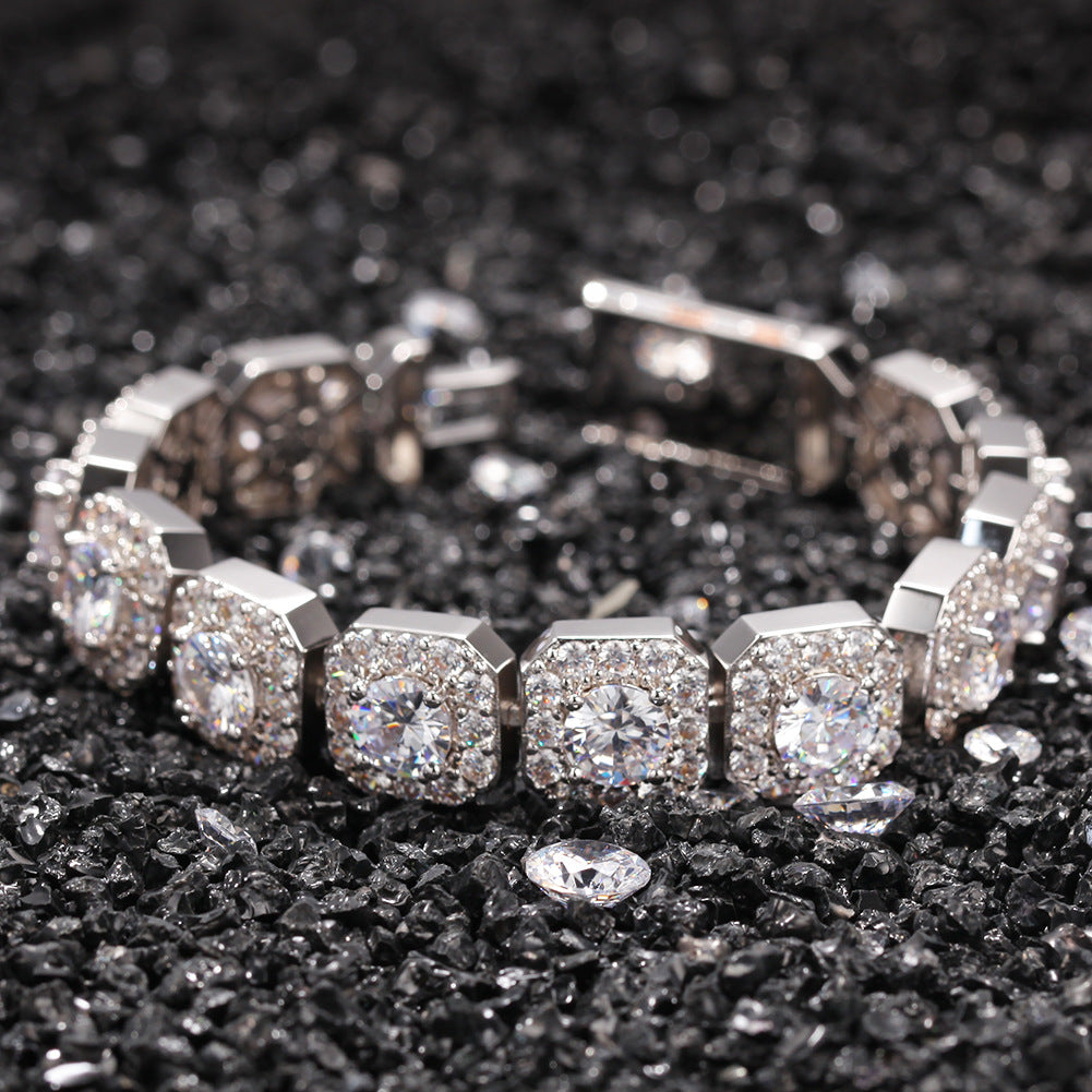 Micro-Inlaid Zircon Rock Candy Bracelet