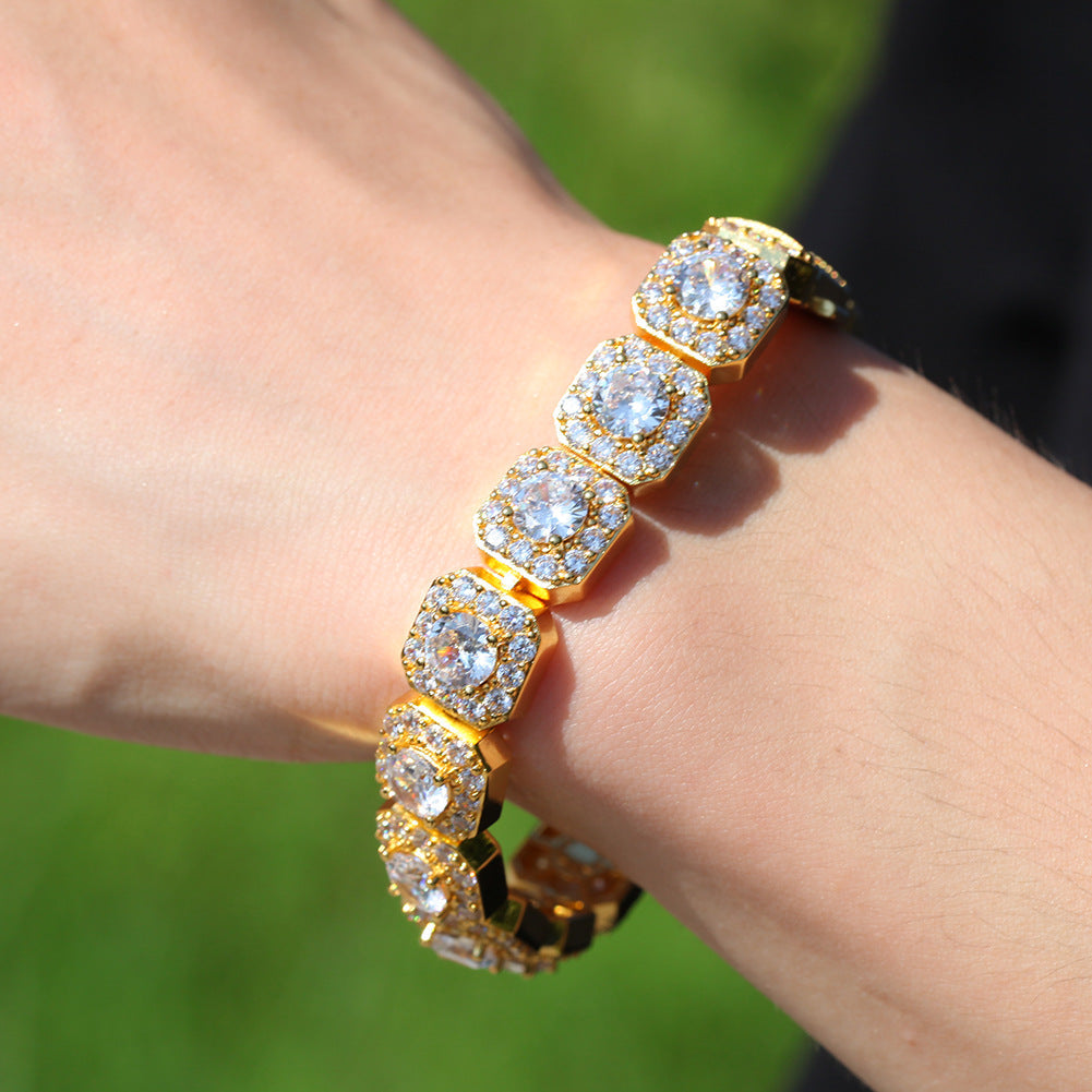 Micro-Inlaid Zircon Rock Candy Bracelet