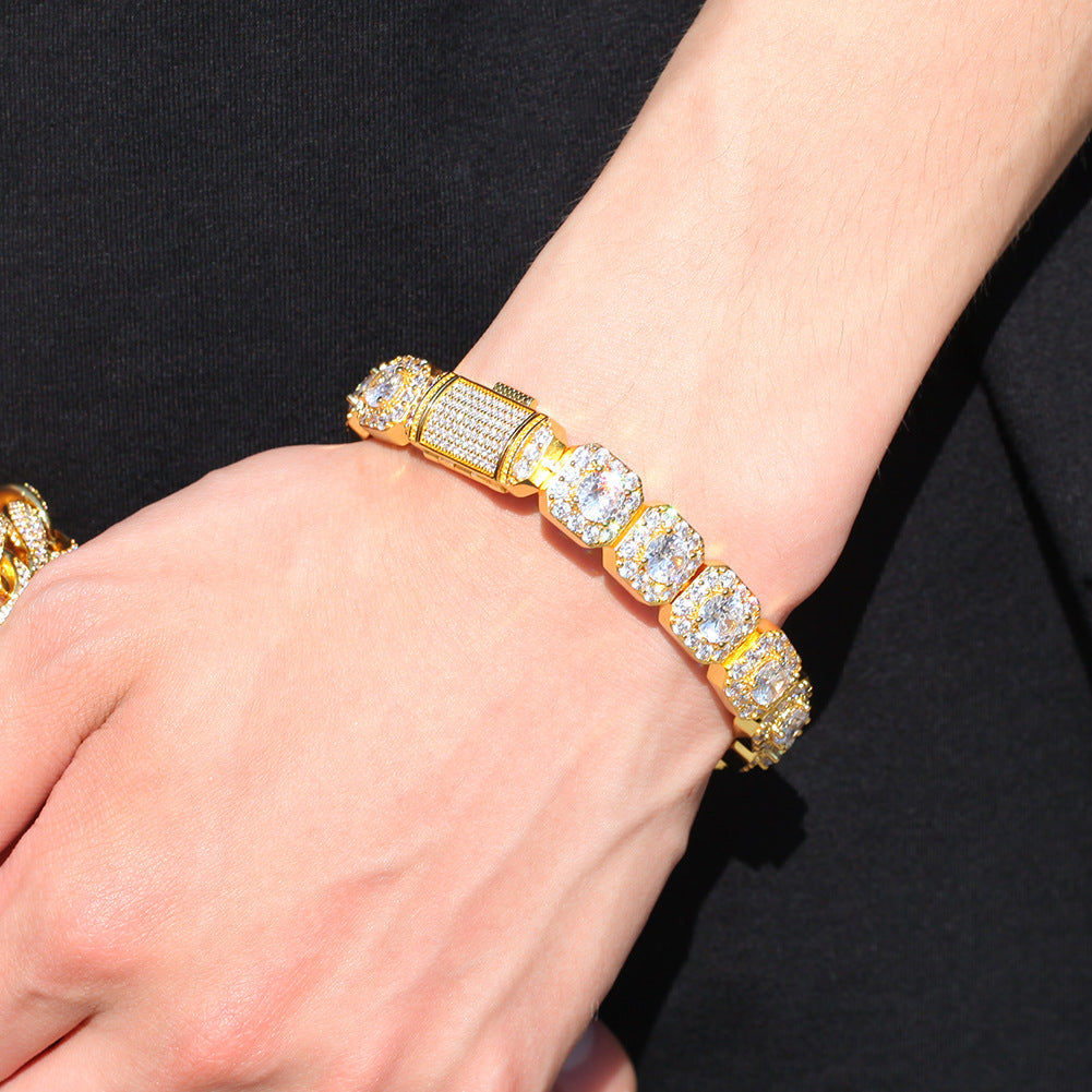 Micro-Inlaid Zircon Rock Candy Bracelet