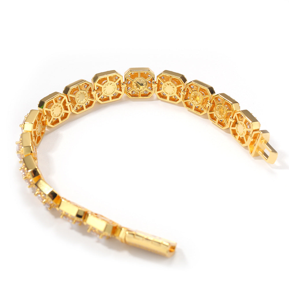 Micro-Inlaid Zircon Rock Candy Bracelet