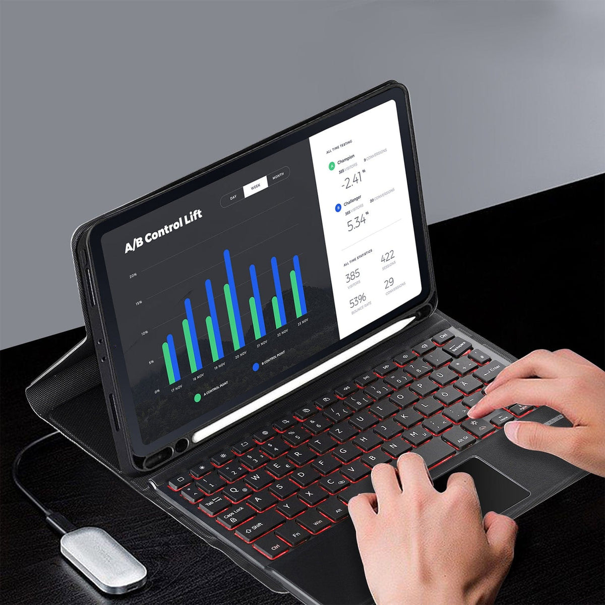 Bluetooth Keyboard Folio Case