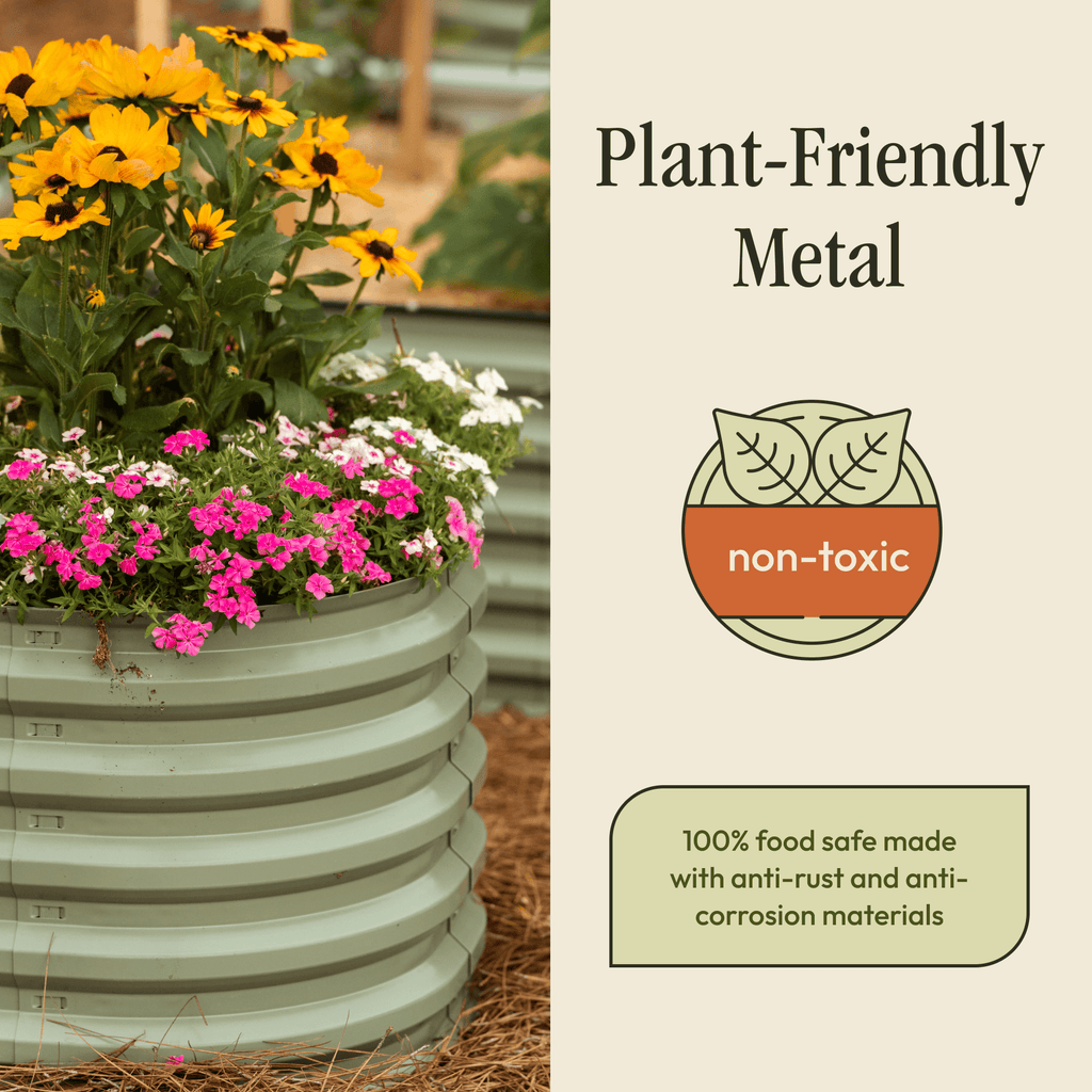 Tool-Free Metal Raised Garden Bed