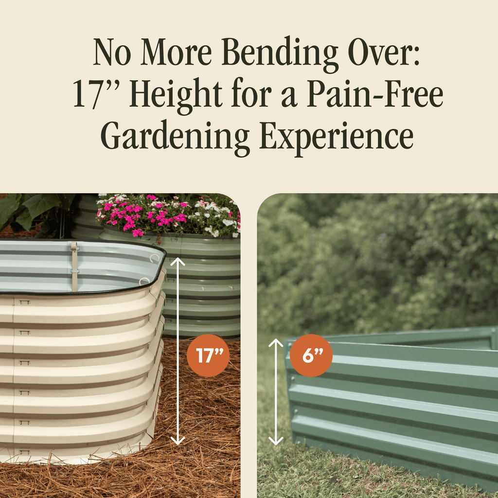 Tool-Free Metal Raised Garden Bed