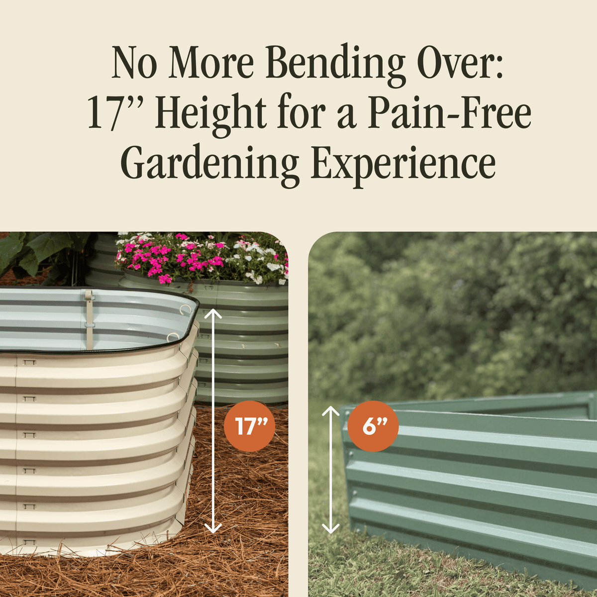 Tool-Free Metal Raised Garden Bed