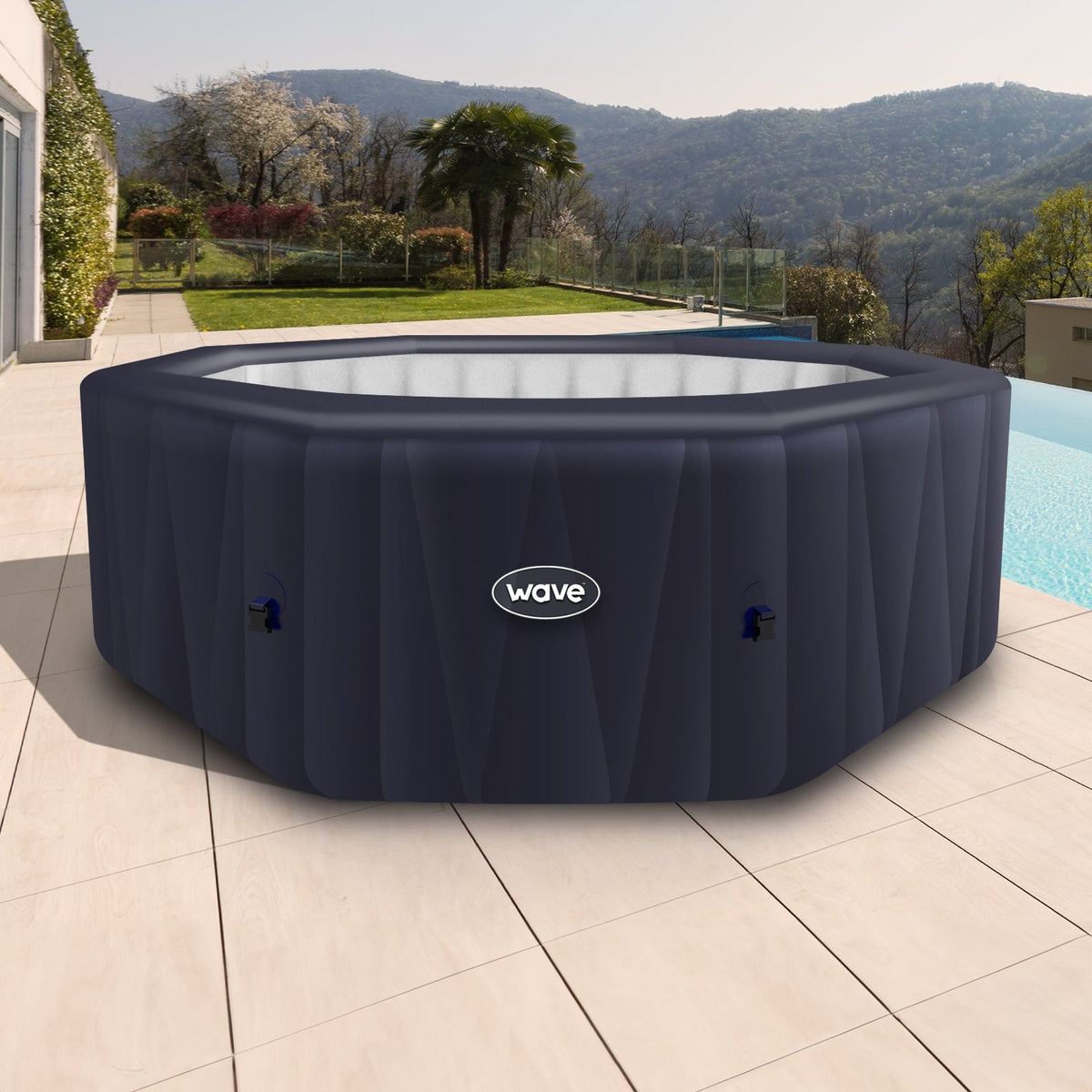 6-Person Inflatable Octagon Hot Tub