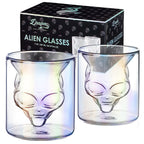 Alien Iridescent Double Wall Glasses