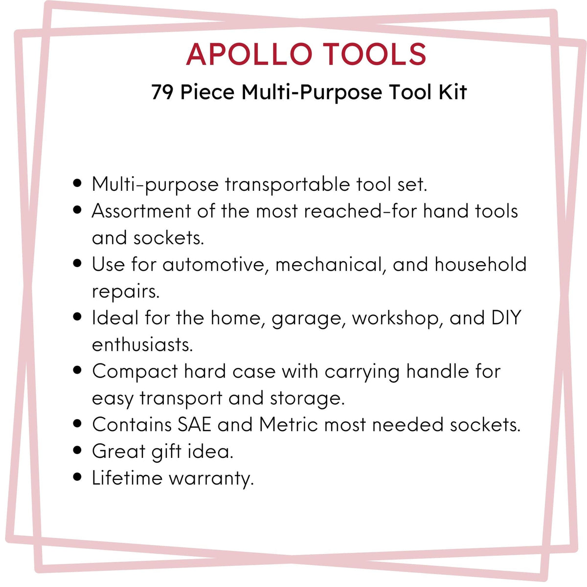 79-Piece Multi-Purpose Tool Kit