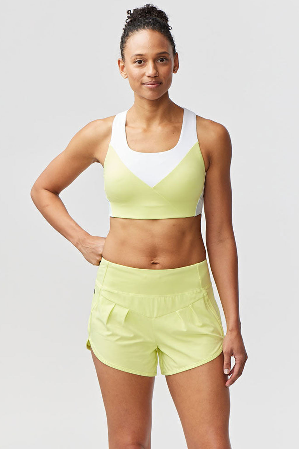 Color Block Performance Bra Top