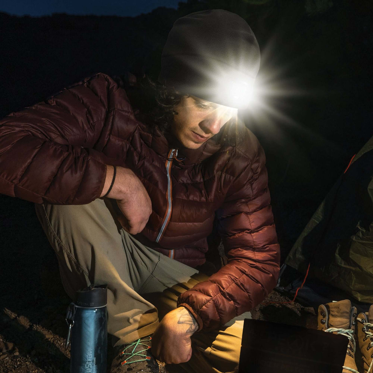 Rechargeable LED Lighted Beanie