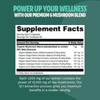 Organic Mushroom Complex Supplement Capsules