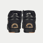 Flame Retro Leather High-Top Sneakers