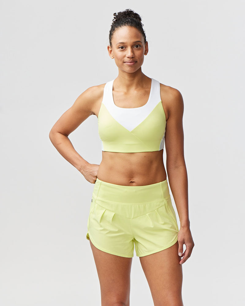Color Block Performance Bra Top