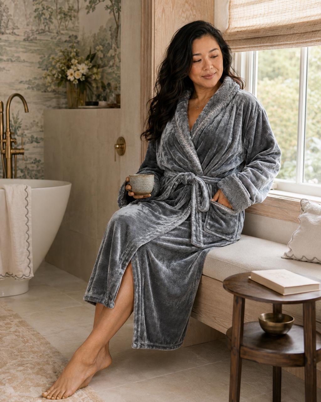 Ultra Soft Plush Women's Bathrobe